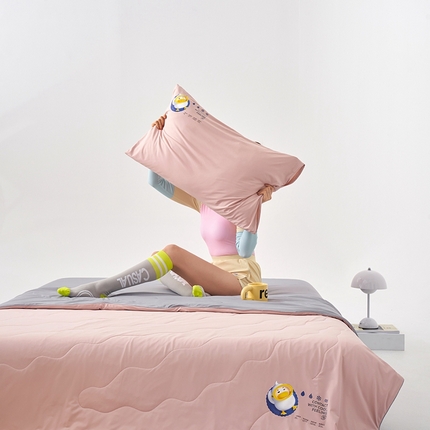 91家纺网 家纺一手货源 找家纺 （总）富瑞阁 2024新款解放鸭力凉感蚕丝夏被