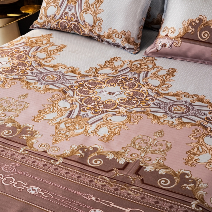 91家纺网 家纺一手货源 找家纺 美莱家纺 2023直播爆款冰丝凉席床裙款单件三件套可谈价 欧丽雅