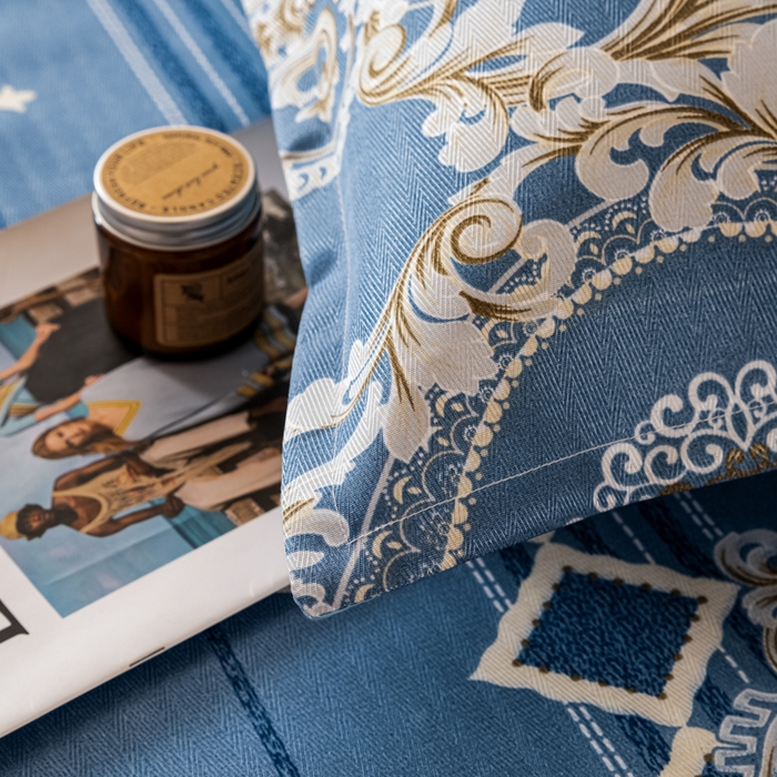 91家纺网 家纺一手货源 找家纺 美莱家纺 2023直播爆款冰丝凉席床裙款单件三件套可谈价 欧式风情