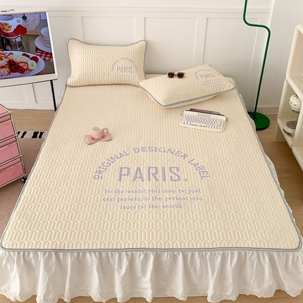 （总）昔可家纺 2023新款四色字母乳胶凉席