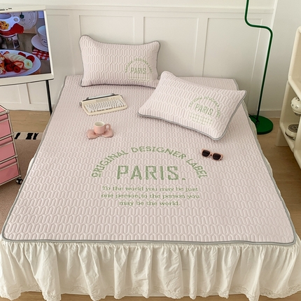 91家纺网 家纺一手货源 找家纺 （总）昔可家纺 2023新款四色字母乳胶凉席