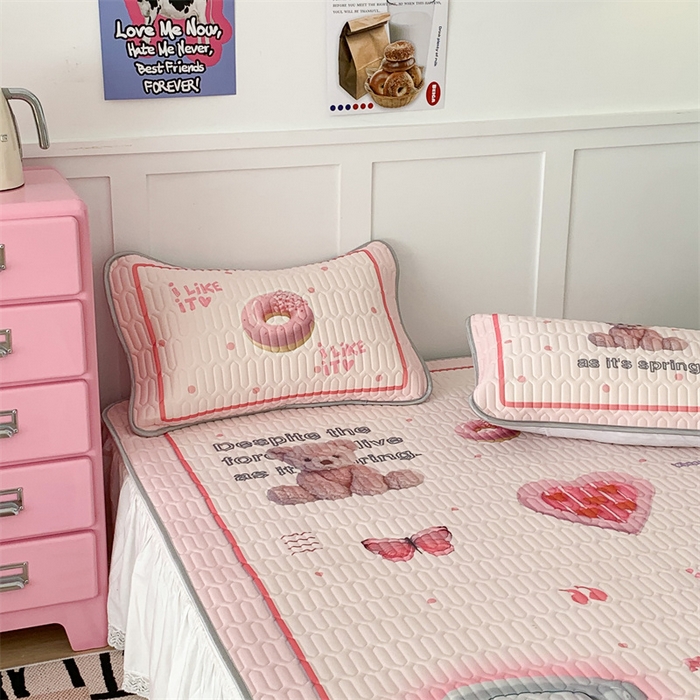 91家纺网 家纺一手货源 找家纺 昔可家纺 2023新款ins创意风乳胶凉席 甜甜复古机