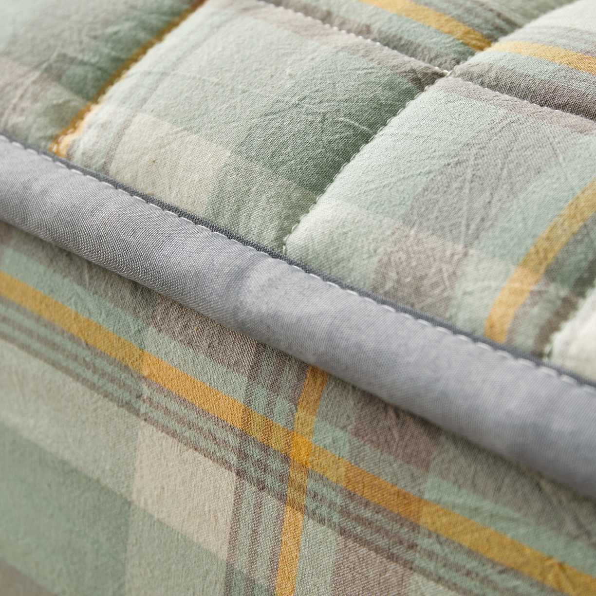 91家纺网 家纺一手货源 找家纺 （总）喜居 2023新款A类色织全棉水洗棉色织夹棉大豆床笠纯棉床笠直播