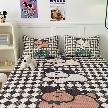 昔可家纺 2023新款大版卡通乳胶凉席第二批 三只狗狗