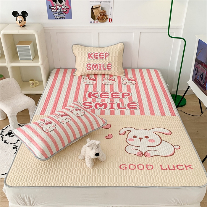 91家纺网 家纺一手货源 找家纺 昔可家纺 2023新款大版卡通乳胶凉席第二批 拼接兔