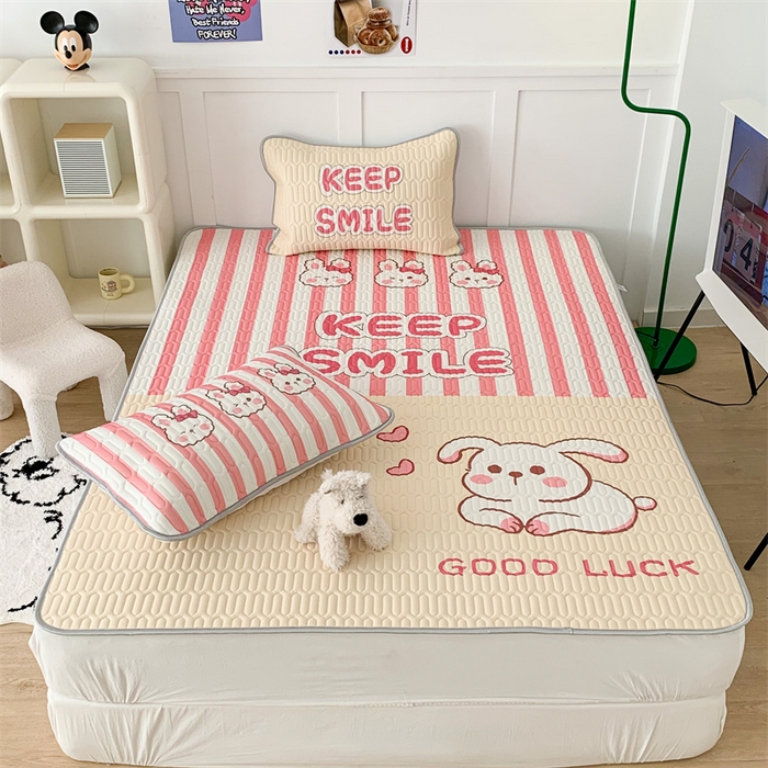 91家纺网 家纺一手货源 找家纺 昔可家纺 2023新款大版卡通乳胶凉席第二批 拼接兔