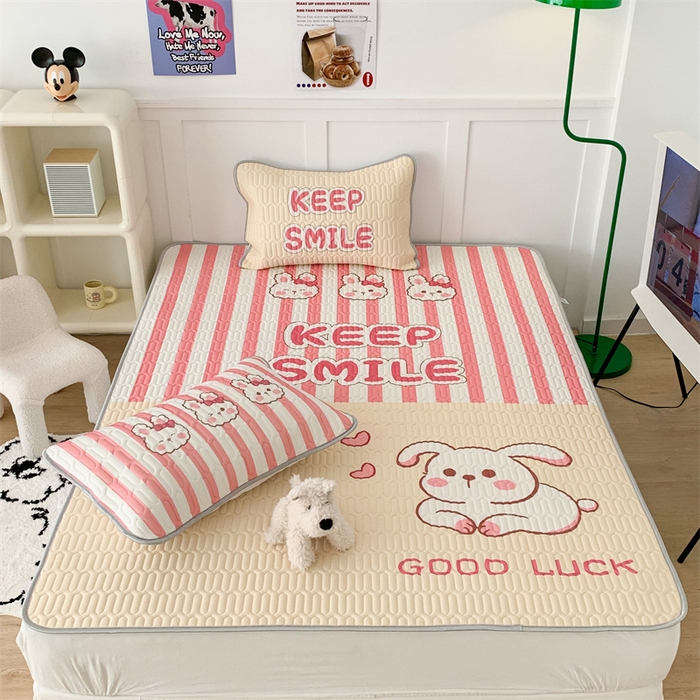 91家纺网 家纺一手货源 找家纺 昔可家纺 2023新款大版卡通乳胶凉席第二批 拼接兔