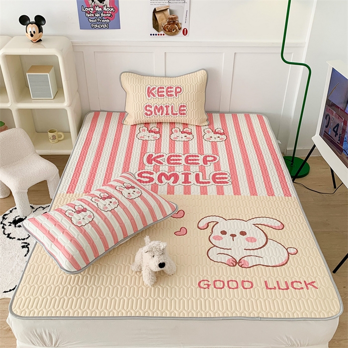 91家纺网 家纺一手货源 找家纺 昔可家纺 2023新款大版卡通乳胶凉席第二批 拼接兔