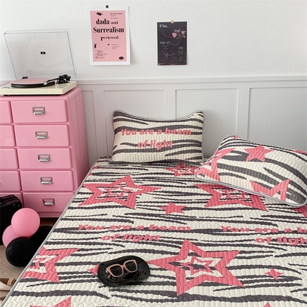 91家纺网 家纺一手货源 找家纺 （总）昔可家纺 2023新款甜酷黑粉系列乳胶凉席