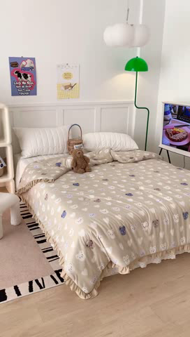 91家纺网 家纺一手货源 找家纺 （总）昔可家纺 2023新款花边款云柔针织大豆夏被