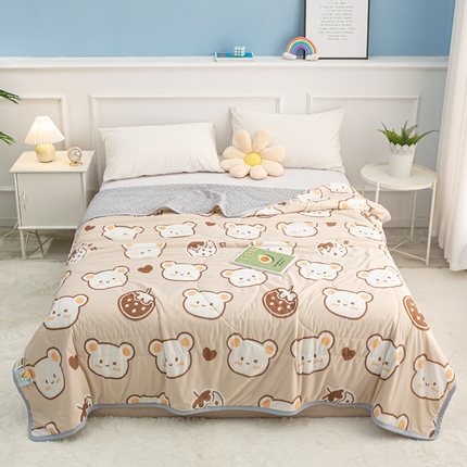 91家纺网 家纺一手货源 找家纺 （总）云家 2023新款豆豆被空调被薄被子夏凉被夏季单人学生宿舍夏被可机洗,凉感丝草莓小兔蓝,凉感丝跳跳兔,凉感丝笑呆熊,凉感丝一路繁花,凉感丝郁金香