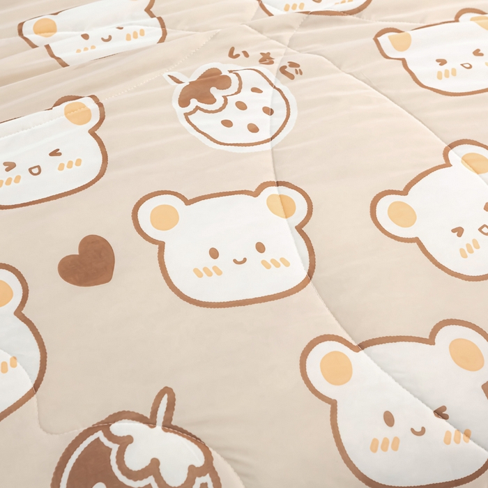 91家纺网 家纺一手货源 找家纺 云家 2023新款豆豆被空调被薄被子夏凉被夏季单人学生宿舍夏被可机洗 凉感丝笑呆熊