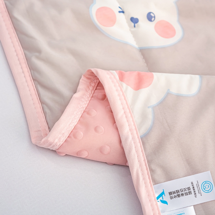 91家纺网 家纺一手货源 找家纺 云家 2023新款豆豆被空调被薄被子夏凉被夏季单人学生宿舍夏被可机洗 凉感丝跳跳兔