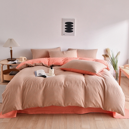 91家纺网 家纺一手货源 找家纺 （总）21度C 2023新款提花水洗棉四件套