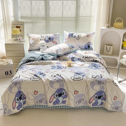 91家纺网 家纺一手货源 找家纺 （总）沐辰家居 2023新款亲肤水洗棉小花边夏被