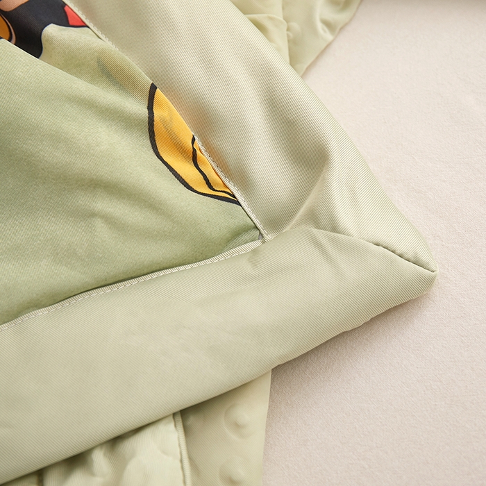 91家纺网 家纺一手货源 找家纺 一米阳光 2023新款凉感丝豆豆款包边夏被 米奇