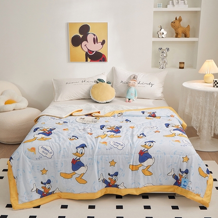 91家纺网 家纺一手货源 找家纺 （总）一米阳光 2023新款凉感丝豆豆款包边夏被