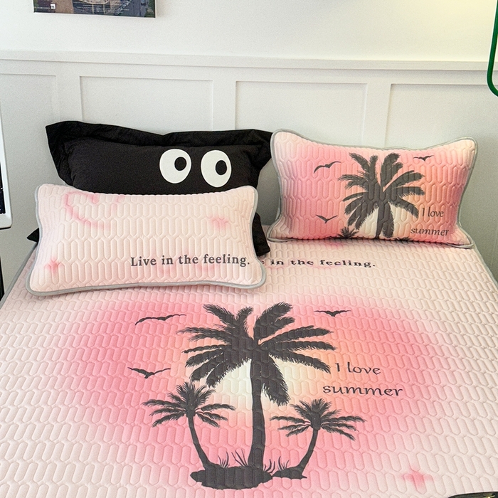 91家纺网 家纺一手货源 找家纺 （总）昔可2023新款ins简约风乳胶凉席