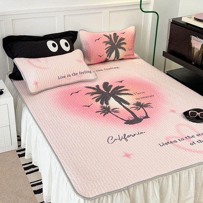 91家纺网 家纺一手货源 找家纺 （总）昔可2023新款ins简约风乳胶凉席