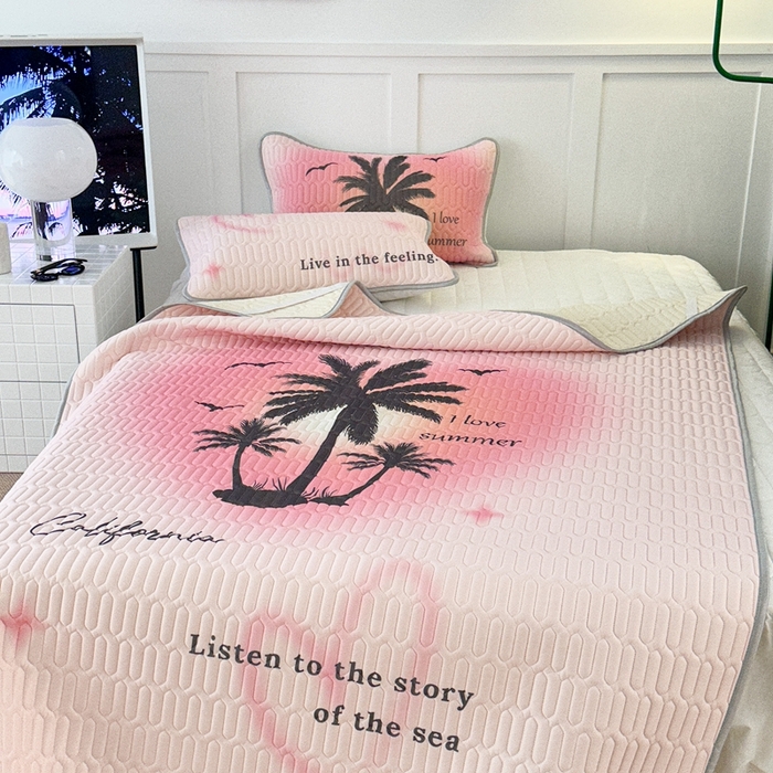 91家纺网 家纺一手货源 找家纺 （总）昔可2023新款ins简约风乳胶凉席