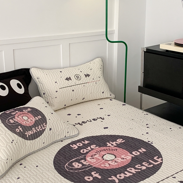 91家纺网 家纺一手货源 找家纺 昔可2023新款ins简约风乳胶凉席 泼墨播放器