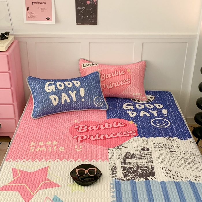 91家纺网 家纺一手货源 找家纺 昔可2023新款ins简约风乳胶凉席 英伦画报