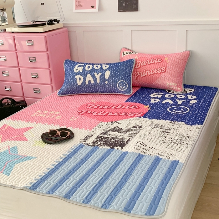 91家纺网 家纺一手货源 找家纺 昔可2023新款ins简约风乳胶凉席 英伦画报