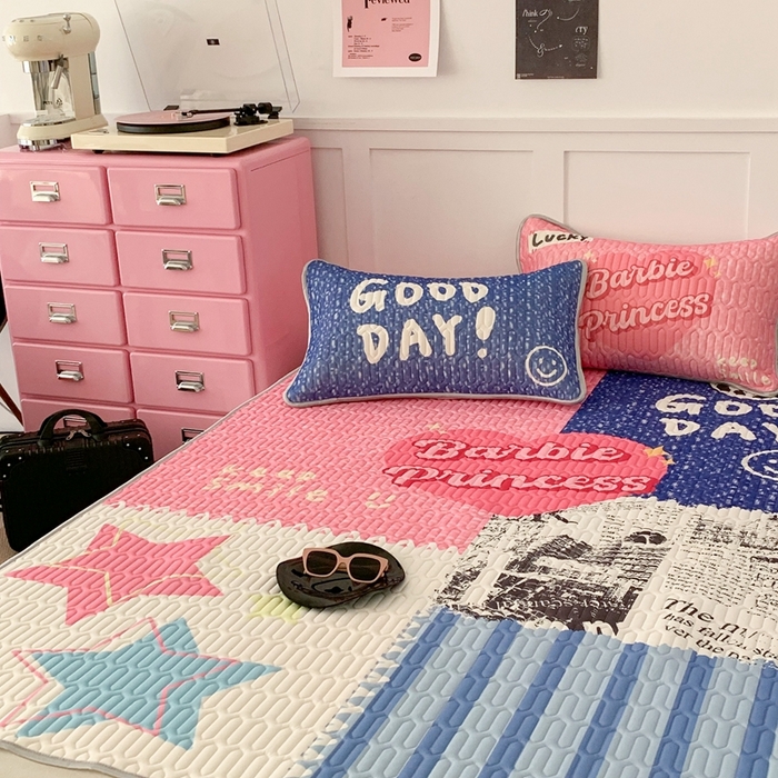 91家纺网 家纺一手货源 找家纺 昔可2023新款ins简约风乳胶凉席 英伦画报