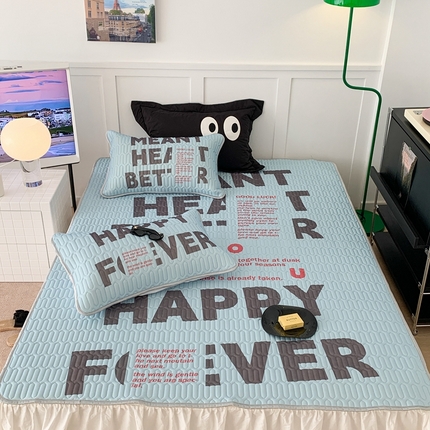 91家纺网 家纺一手货源 找家纺 （总）昔可2023新款ins简约风乳胶凉席