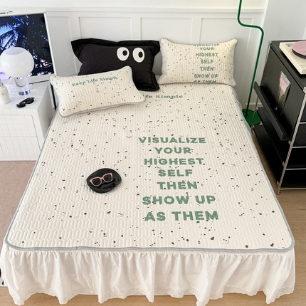 91家纺网 家纺一手货源 找家纺 （总）昔可2023新款ins简约风乳胶凉席