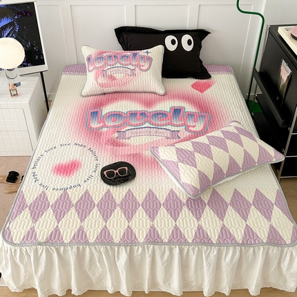 91家纺网 家纺一手货源 找家纺 （总）昔可2023新款ins简约风乳胶凉席