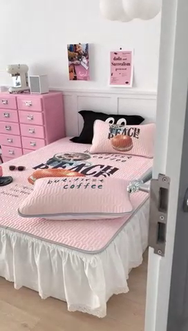 91家纺网 家纺一手货源 找家纺 昔可家纺2023新款ins创意风乳胶凉席 贝果早餐