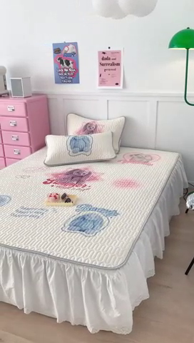 91家纺网 家纺一手货源 找家纺 昔可家纺2023新款ins创意风乳胶凉席 小小邦妮妮兔