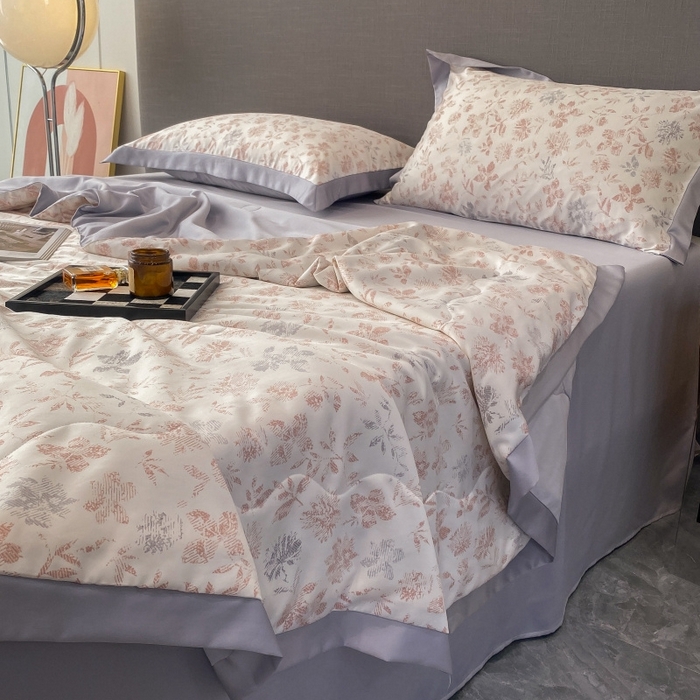 91家纺网 家纺一手货源 找家纺 （总）棉生活 2023新款莱赛尔天丝绣花夏被