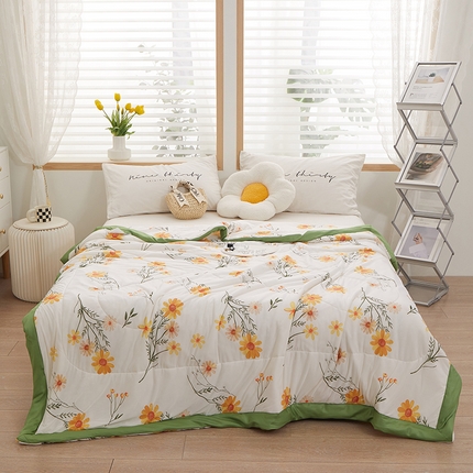 一米阳光 2023新款凉感丝包边款夏被 森屿