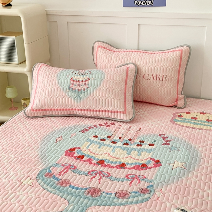 91家纺网 家纺一手货源 找家纺 昔可家纺2023新款大版卡通乳胶凉席第二批 复古蛋糕