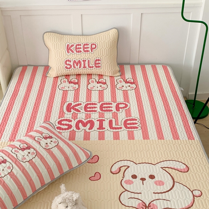 91家纺网 家纺一手货源 找家纺 昔可家纺2023新款大版卡通乳胶凉席第二批 拼接兔