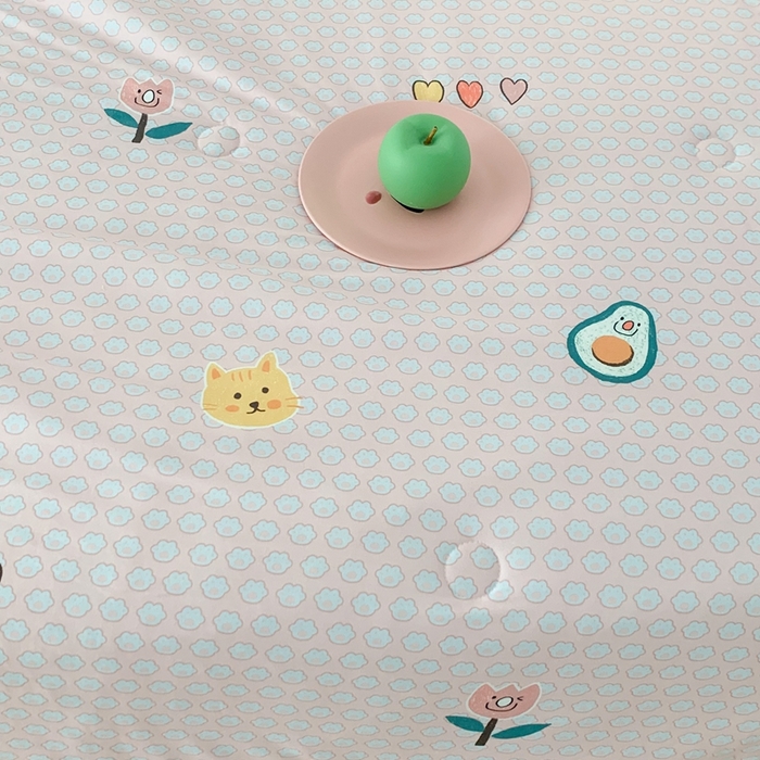 91家纺网 家纺一手货源 找家纺 昔可家纺2023新款花边款云柔针织大豆夏被 脚印猫猫