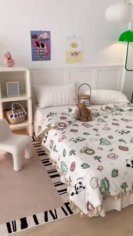 91家纺网 家纺一手货源 找家纺 昔可家纺2023新款花边款云柔针织大豆夏被 森林恐龙