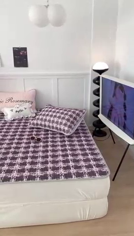 91家纺网 家纺一手货源 找家纺 昔可家纺2023新款甜酷黑粉系列乳胶凉席 黑粉小香格