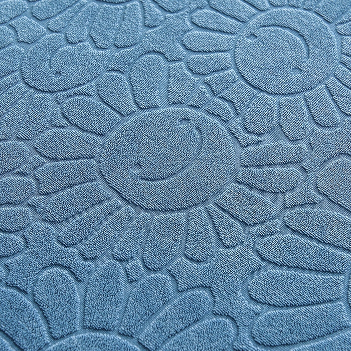 91家纺网 家纺一手货源 找家纺 千彤沙发垫-太阳花--裙边沙发笠系列 水蓝