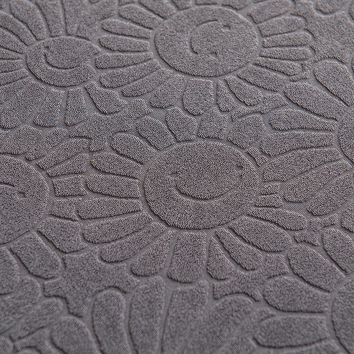 91家纺网 家纺一手货源 找家纺 千彤沙发垫-太阳花--裙边沙发笠系列 深灰橘色