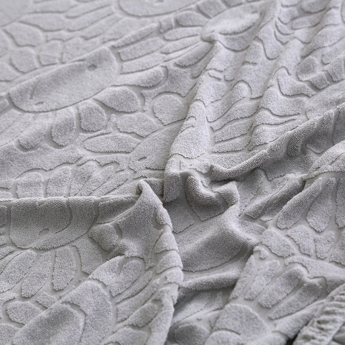 91家纺网 家纺一手货源 找家纺 千彤沙发垫-太阳花--裙边沙发笠系列 银灰