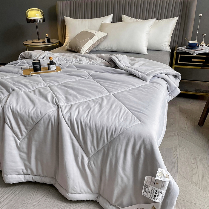 91家纺网 家纺一手货源 找家纺 （总）可机洗柞蚕丝桑蚕丝宽边夏凉被空调被夏季薄被薄款春秋被单人