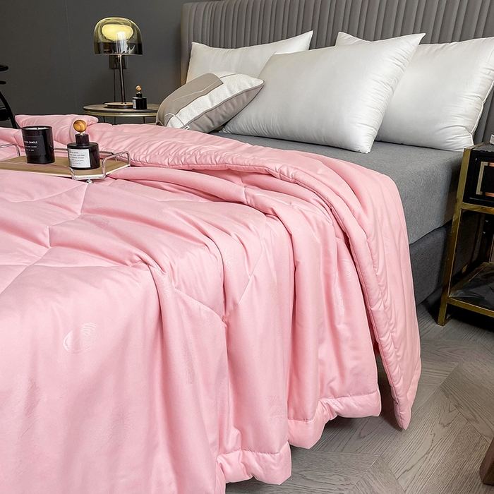 91家纺网 家纺一手货源 找家纺 可机洗柞蚕丝桑蚕丝宽边夏凉被空调被夏季薄被薄款春秋被单人 轻奢玉