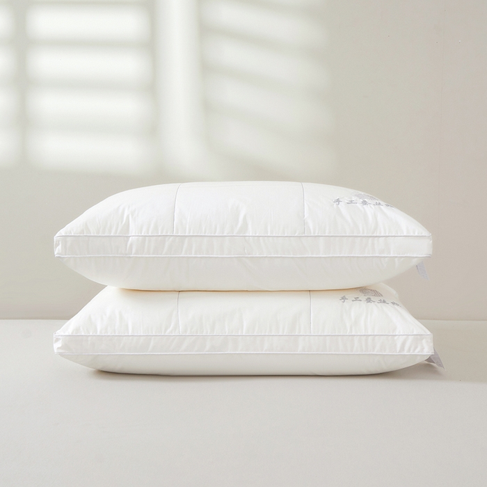 91家纺网 家纺一手货源 找家纺 A类蚕丝枕万针刺绣全棉酒店立体枕头枕芯母婴级