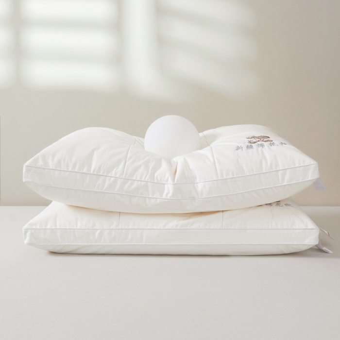 91家纺网 家纺一手货源 找家纺 A类新疆棉花枕万针刺绣全棉酒店立体枕头枕芯母婴级