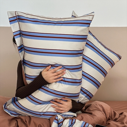 91家纺网 家纺一手货源 找家纺 （总）蕊姿 2023新款50sA类数码印花条纹枕套