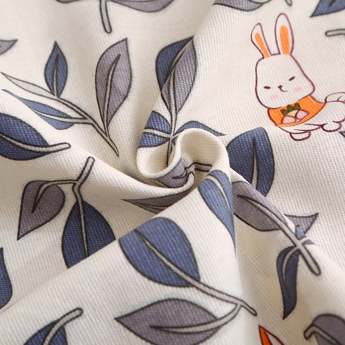 91家纺网 家纺一手货源 找家纺 晶缦2023新款全棉老粗布凉席三件套 碎花兔