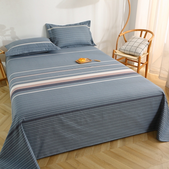 91家纺网 家纺一手货源 找家纺 晶缦2023新款全棉老粗布凉席三件套 幽兰之境